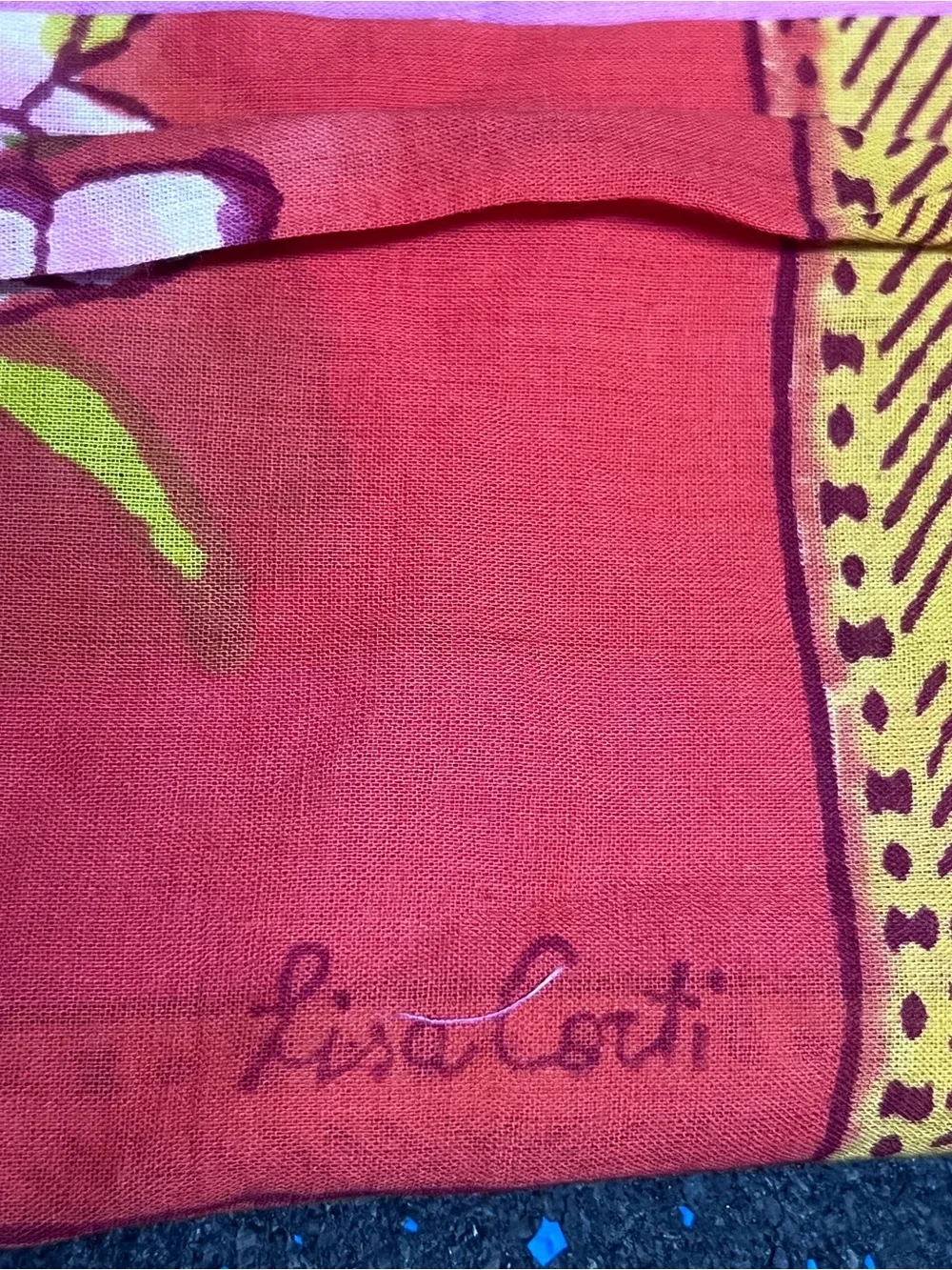 New Set of 5 Lisa Corti Handkerchief Napkin 50x50